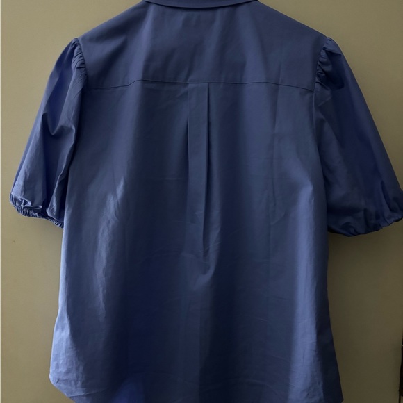 Women Untuckit Stretch Cotton Short-Sleeve Gail Shirt size 12 new - Picture 9 of 10